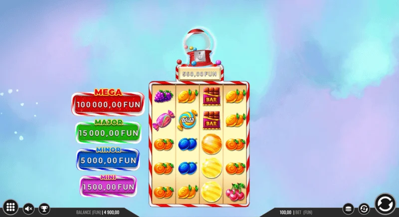 Sweet Candy Cash Stash - cash-mynt i Hold and Win-omgången